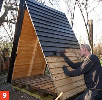 Byg brændely: Mal til sidst brændelyet Byg brændely